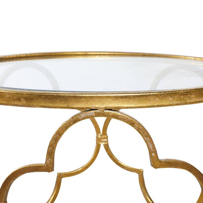 20" Contemporary Metal Accent Table Gold - Olivia & May