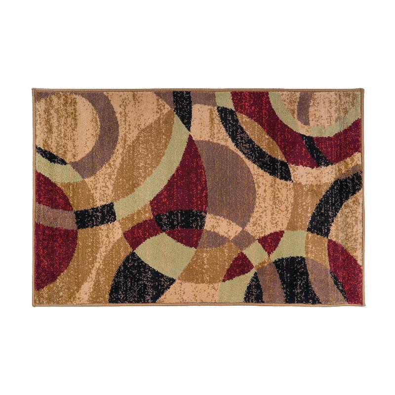 World Rug Gallery Geometric Circles Area Rug