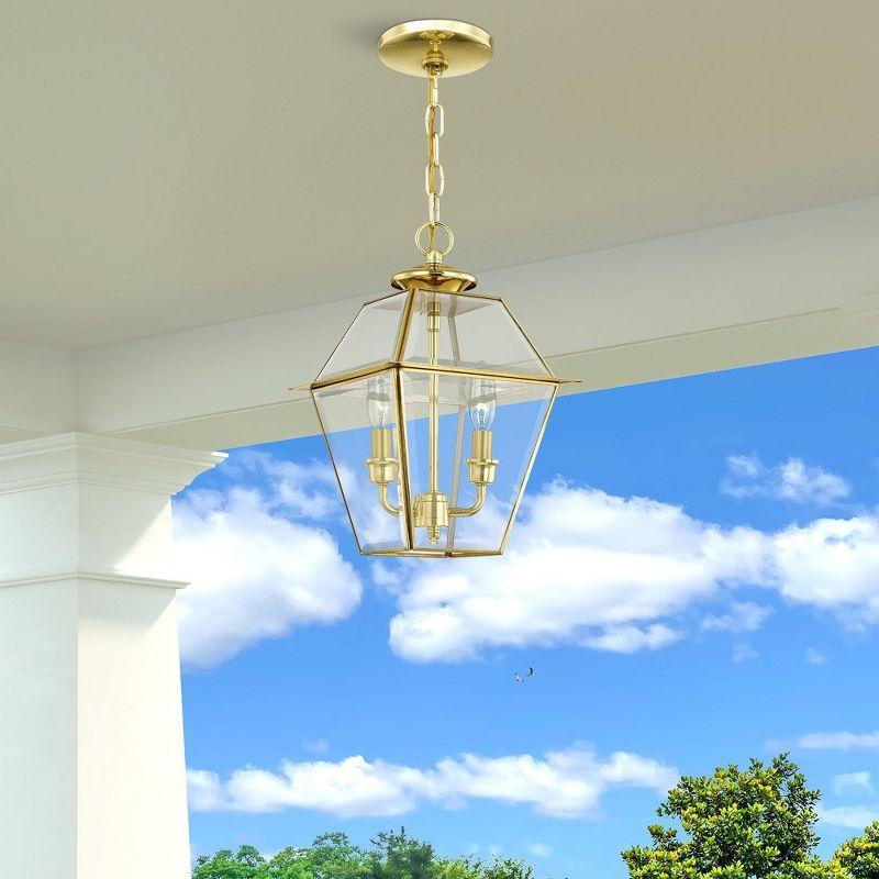 Livex Lighting Westover 2 - Light Pendant in  Polished Brass