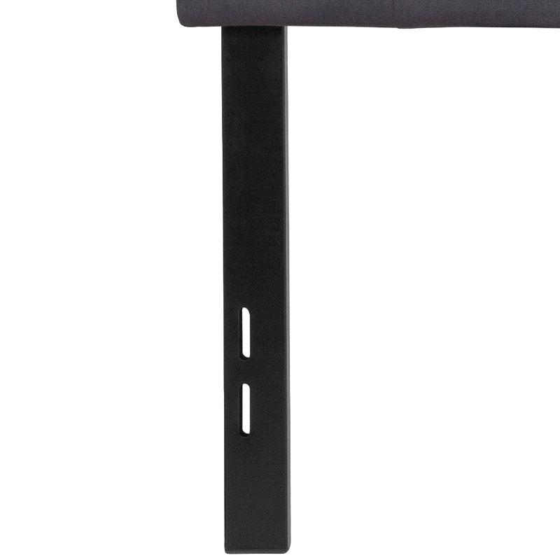 Flash Furniture Bedford Tufted Upholstered Full Size Headboard in Dark Gray Fabric