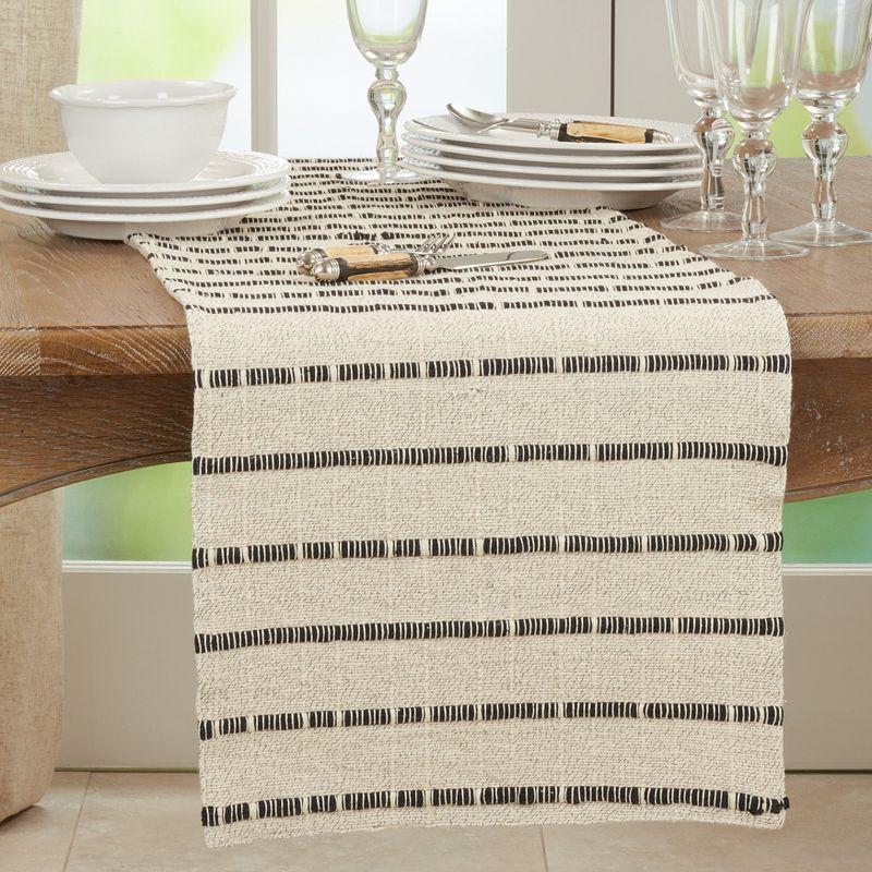 Natural Cotton Corded Design Table Runner