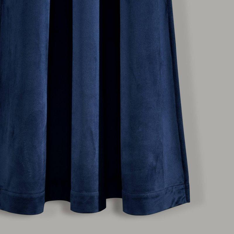 Lush Decor Prima Velvet Solid Velvet Room Darkening Curtain Pair (Set of 2)