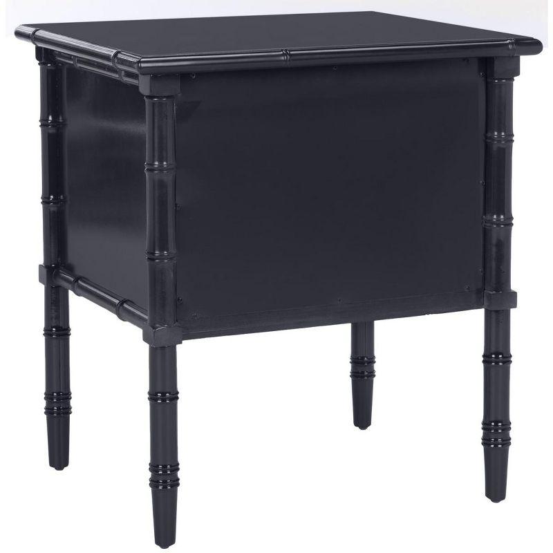 Comfort Pointe Ellison Nightstand Midnight Blue: Coastal Style, 2 Drawers, MDF & Poplar Frame, 25"H x 23"W