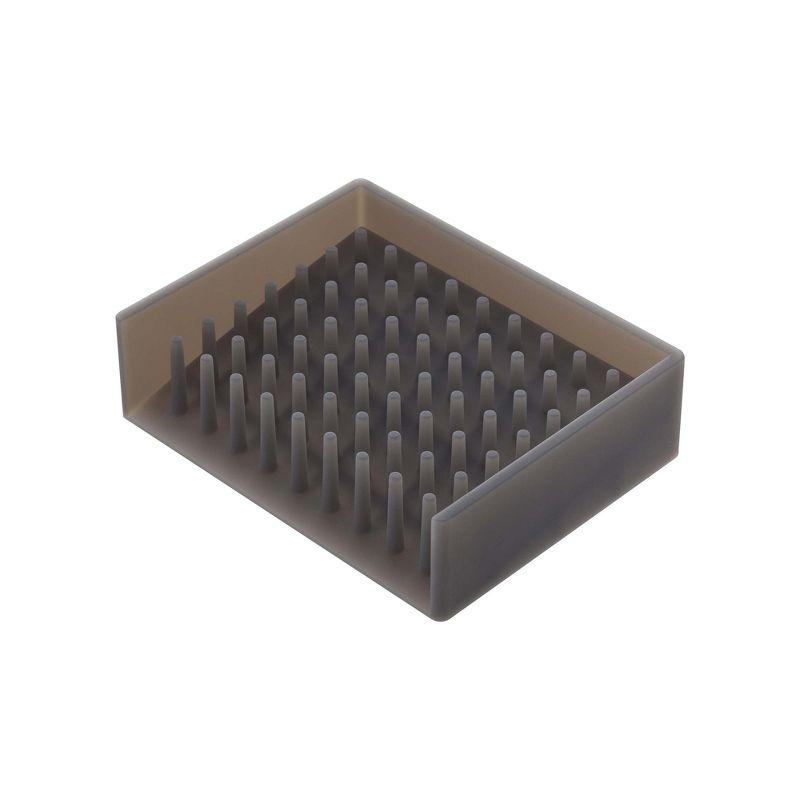 Yamazaki Home Yamazaki Home Self Draining Soap Tray - Floating Holder Dish For Sink, Silicone, No Assembly Req.