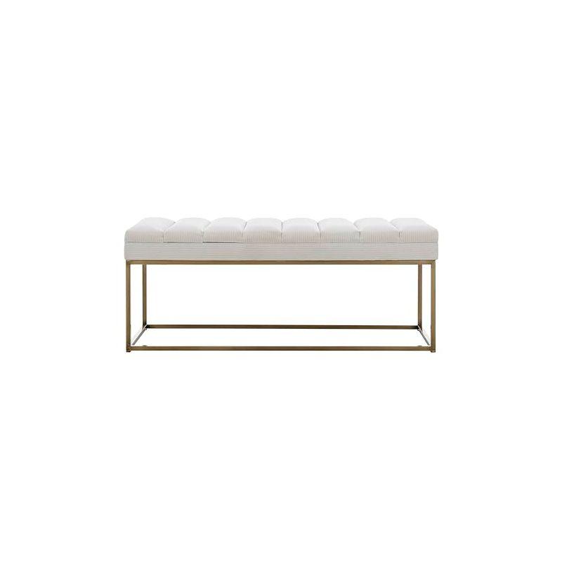 Everly Quinn Georgenia Polyester Upholstered Bench