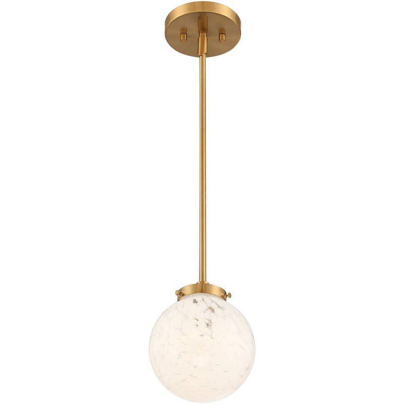 Gold Glass Mini Pendant Light with Art Globe Shade