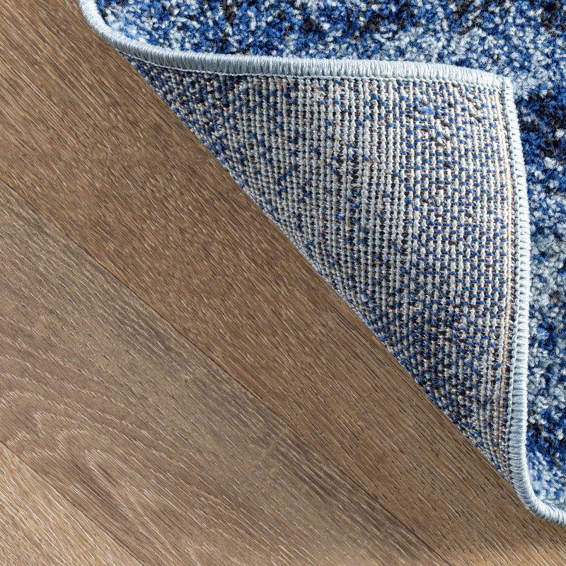 Nuloom Alayna Abstract 4x6 Indoor Area Rug for Living Room Bedroom Dining Room Kitchen, Blue/Ivory