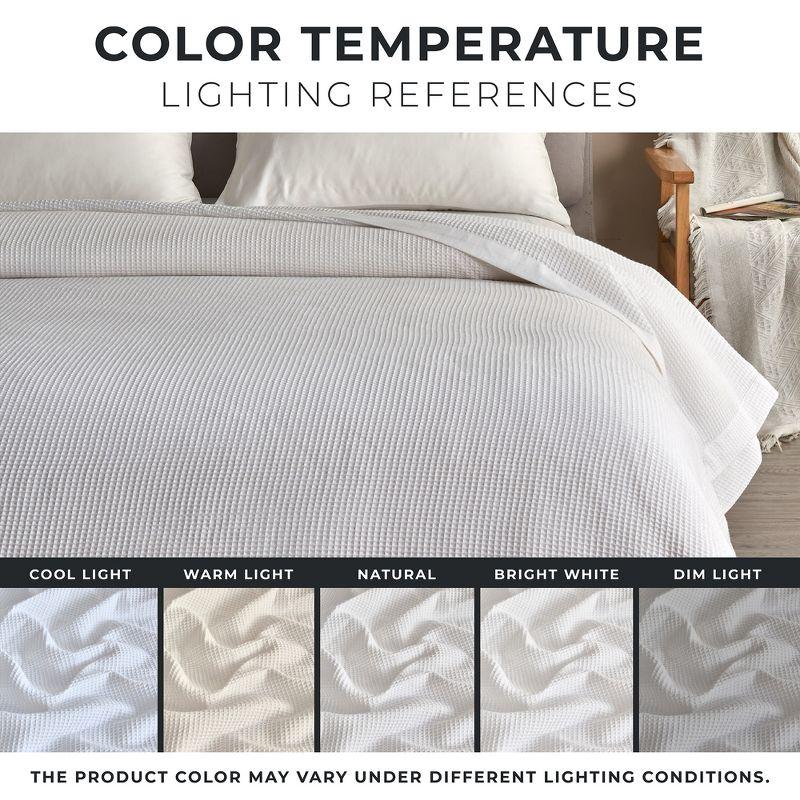 100% Cotton Lightweight Waffle Weave Summer Blanket