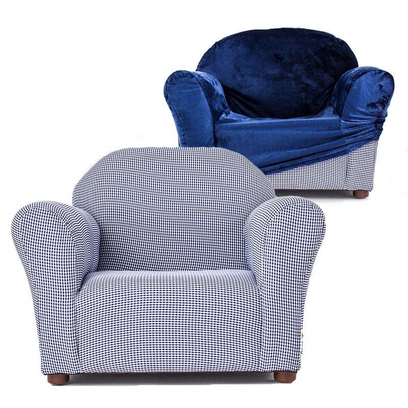 Keet Keet Roundy Kid's Chair + Cover Combo Set Navy