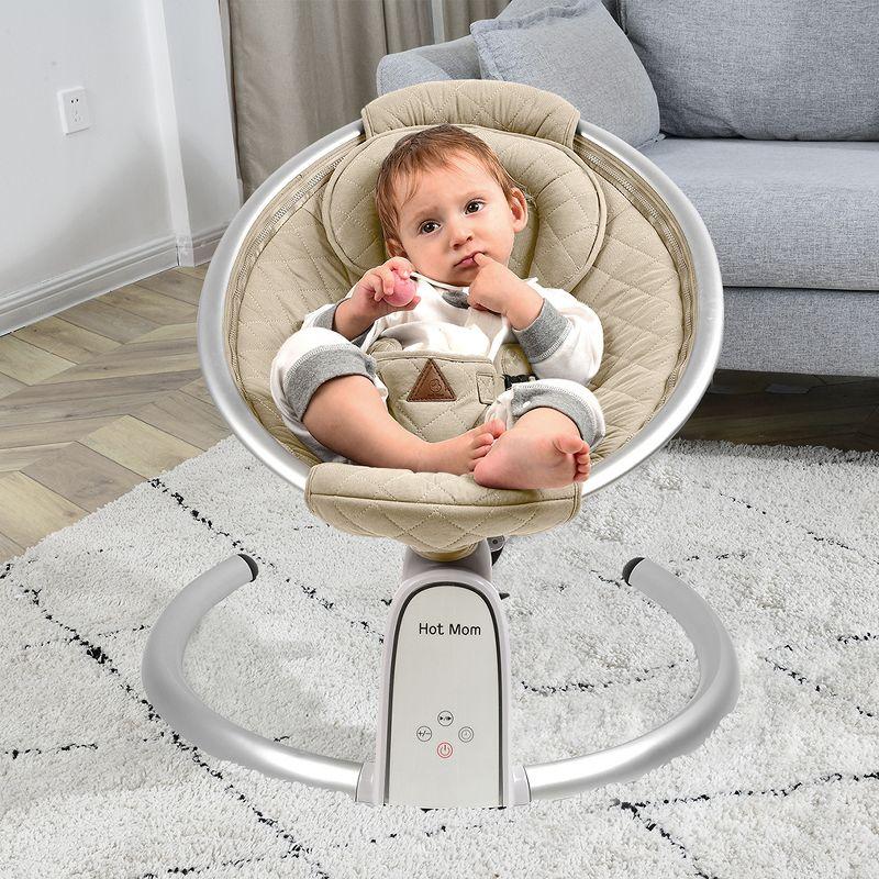 Hotmom Electric Cotton Baby Bouncer for Newborns and Infants (Sand)