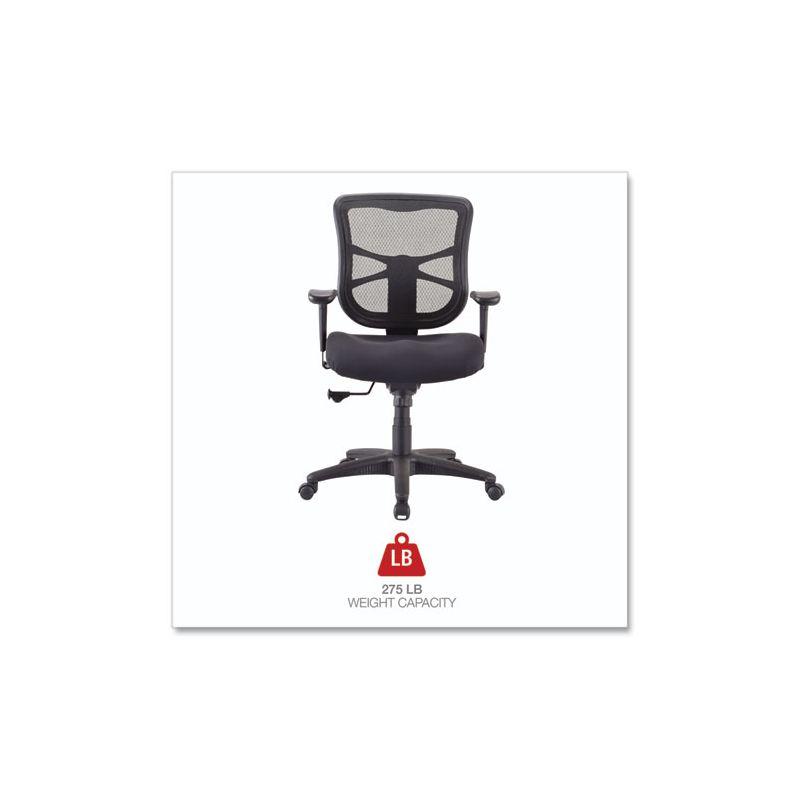 Alera Alera Elusion Series Mesh Mid-Back Swivel/Tilt Chair, Supports Up to 275 lb, 17.9" to 21.8" Seat Height, Black