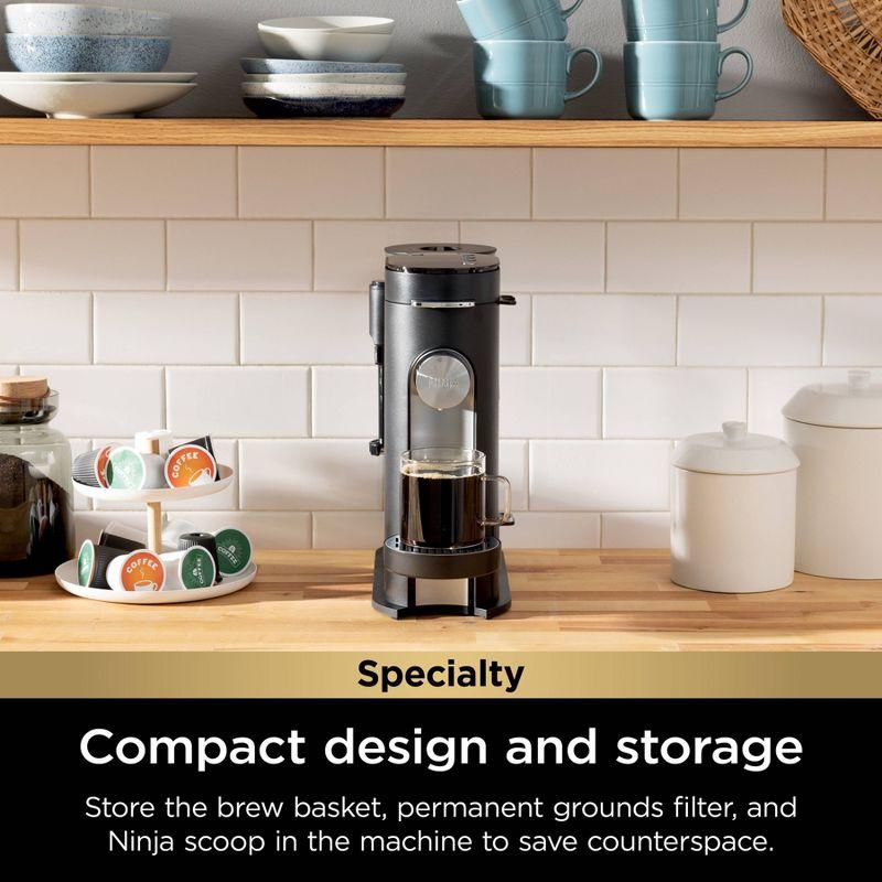 Ninja Pods & Grounds Specialty Single-Serve Coffee Maker with Integrated Milk Frother - PB051: Iced Coffee System, K-Cup Compatible