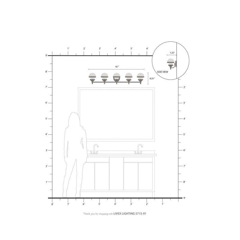 Lucas + McKearn Midtown 5 - Light Vanity Light
