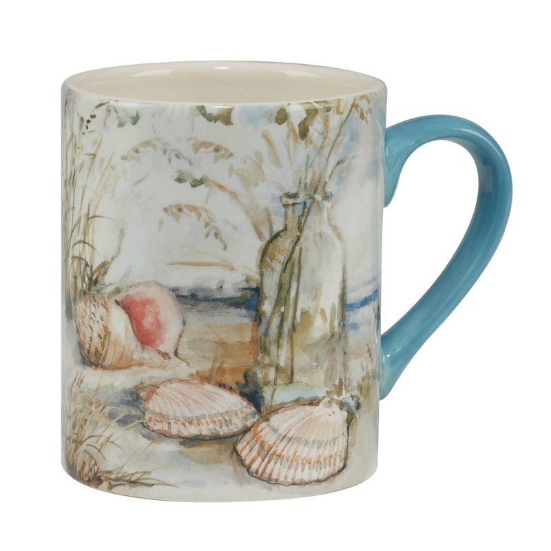 Set of 4 Coastal Landscape Assorted 16oz Mugs - Certified International