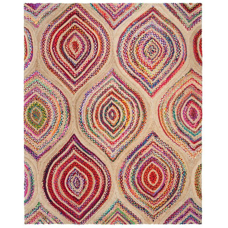 Boho-Chic Cape Cod 8' x 10' Hand-Knotted Natural Jute Area Rug