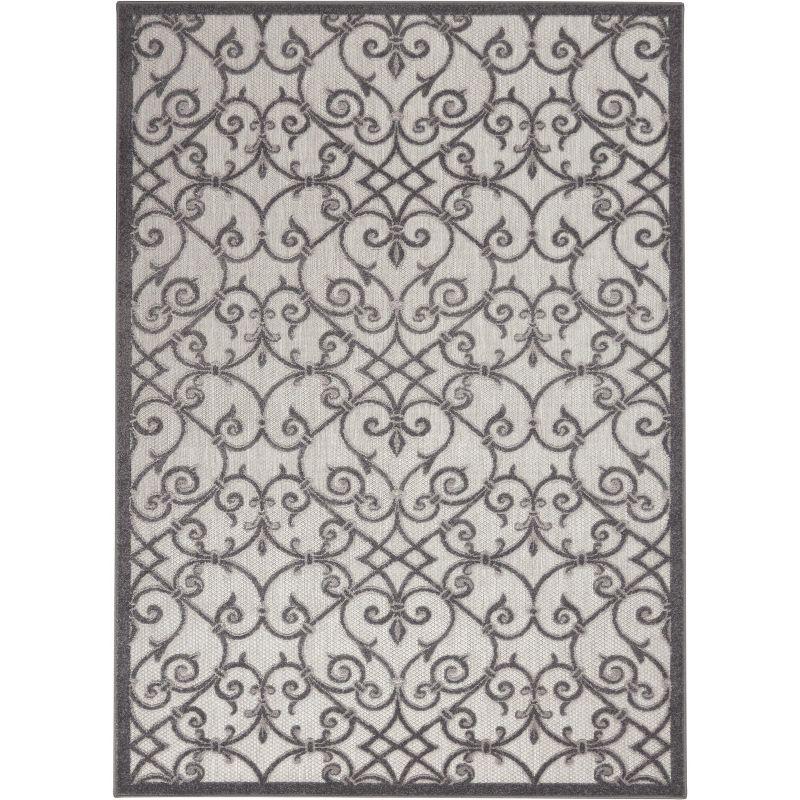 Nourison Aloha Contemporary Scroll Outdoor Rug