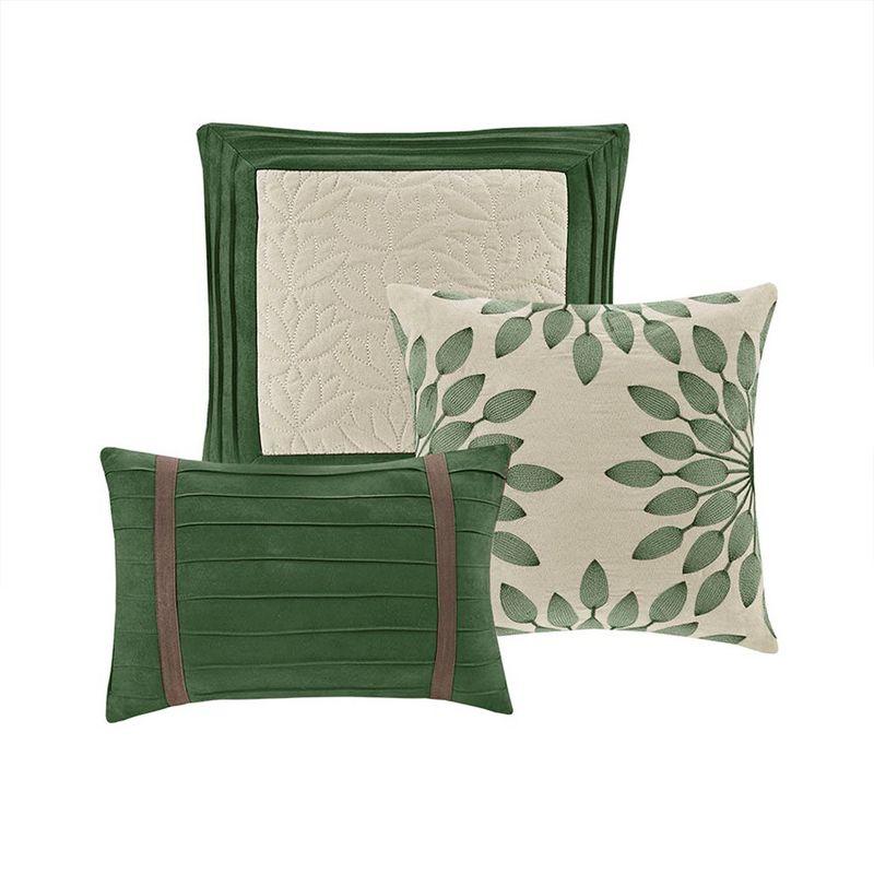 Madison Park Palmer 7 PC Pieced Faux Suede Comforter Set