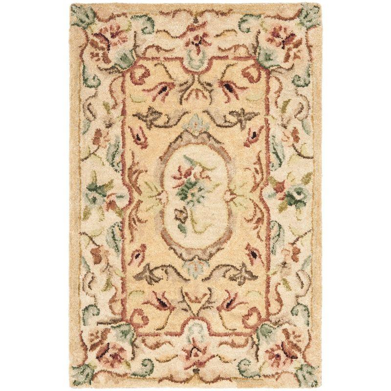 Bergama Area Rug in Light Gold/Beige