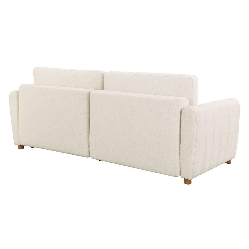 Serta Lowry 91.7" Queen Size Channel Tufted Convertible Sleeper Sofa