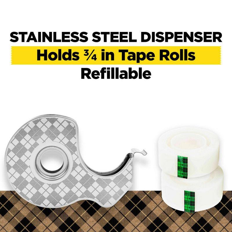 Scotch Magic Stainless Steel Refillable Tape Dispenser