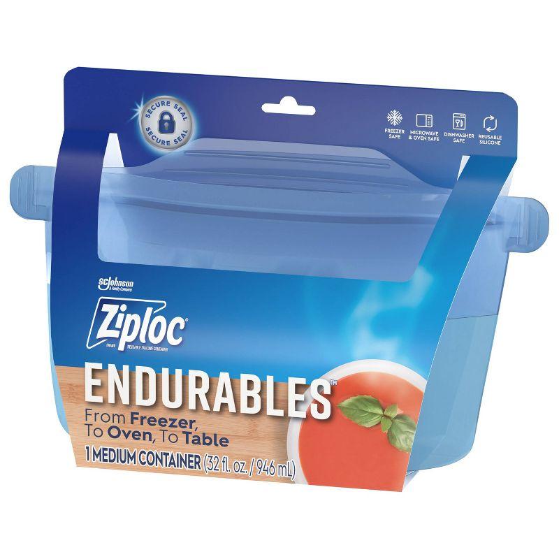 Ziploc Endurables Reusable Silicone Food Storage Container - Medium - 32 fl oz