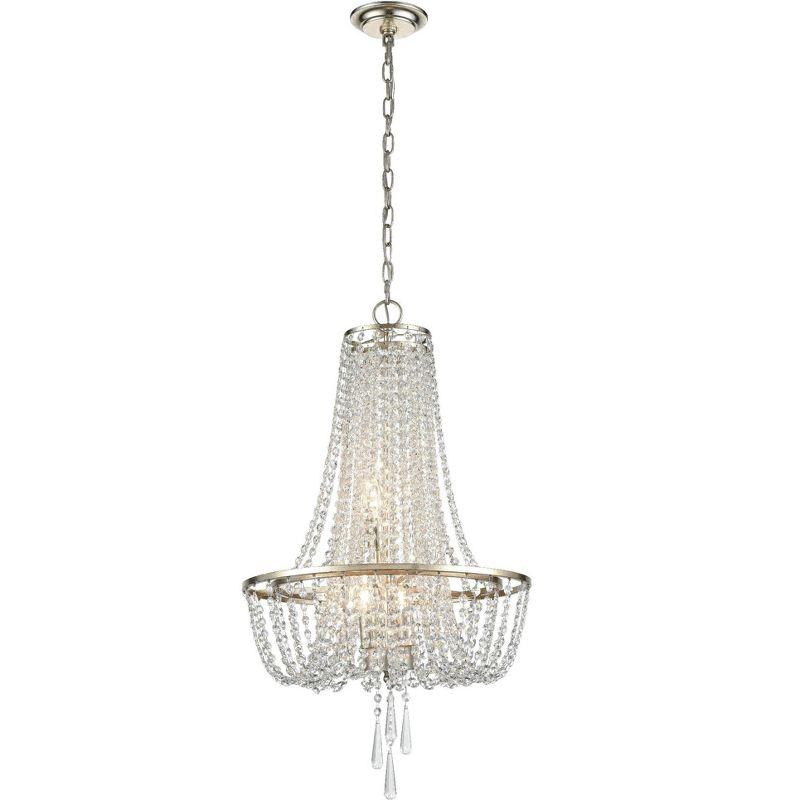 Crystorama Lighting Arcadia 4 - Light Chandelier in  Antique Silver