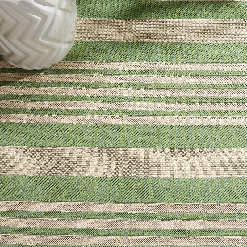 Courtyard CY6062 Power Loomed Indoor/Outdoor Runner Rug - Green/Beige - 2'3"x8' - Safavieh.