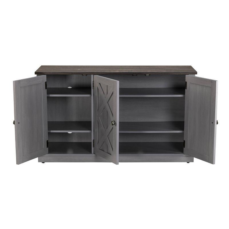 48" TV Stand for TVs up to 55" Gray - Home Essentials