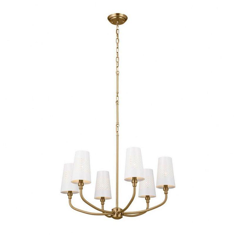 Kichler Lighting Adeena 6 - Light Chandelier in  Brushed Natural Brass