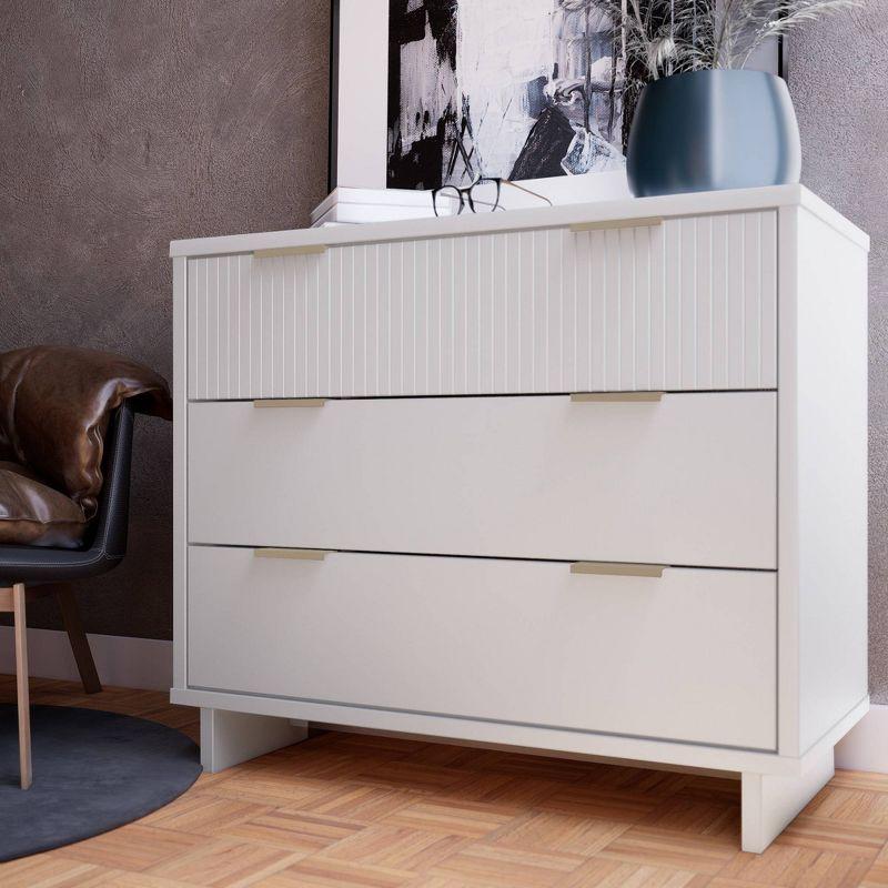 Granville Modern 3 Drawer Standard Dresser - Manhattan Comfort