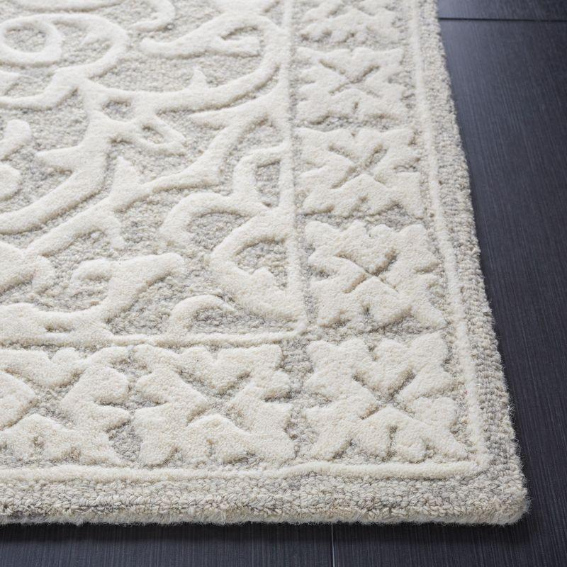 Metro MET857 Hand Tufted Indoor Area Rug - Grey/Ivory - 8'x10' - Safavieh