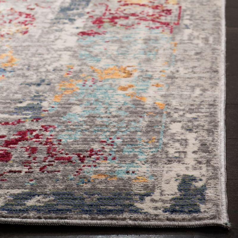 Mystique MYS923 Power Loomed Indoor Area Rug - Grey/Multi - 4'x6' - Safavieh.
