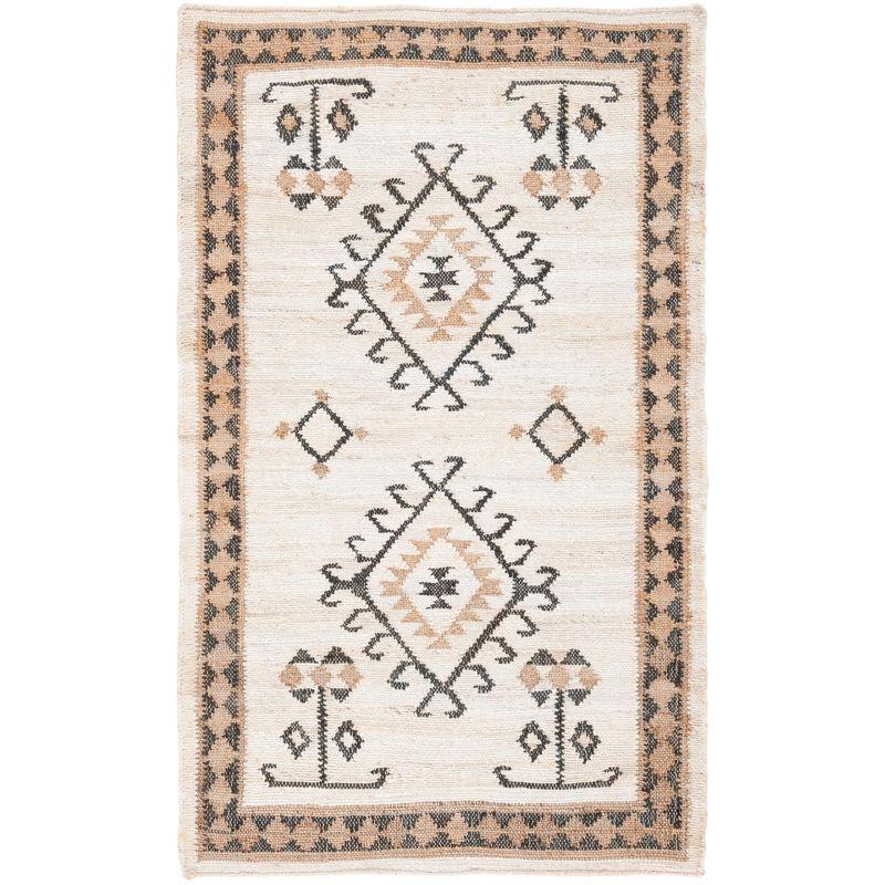 Kilim KLM762 Flat Weave Accent Rug - Ivory/Black - 3'x5' - Safavieh