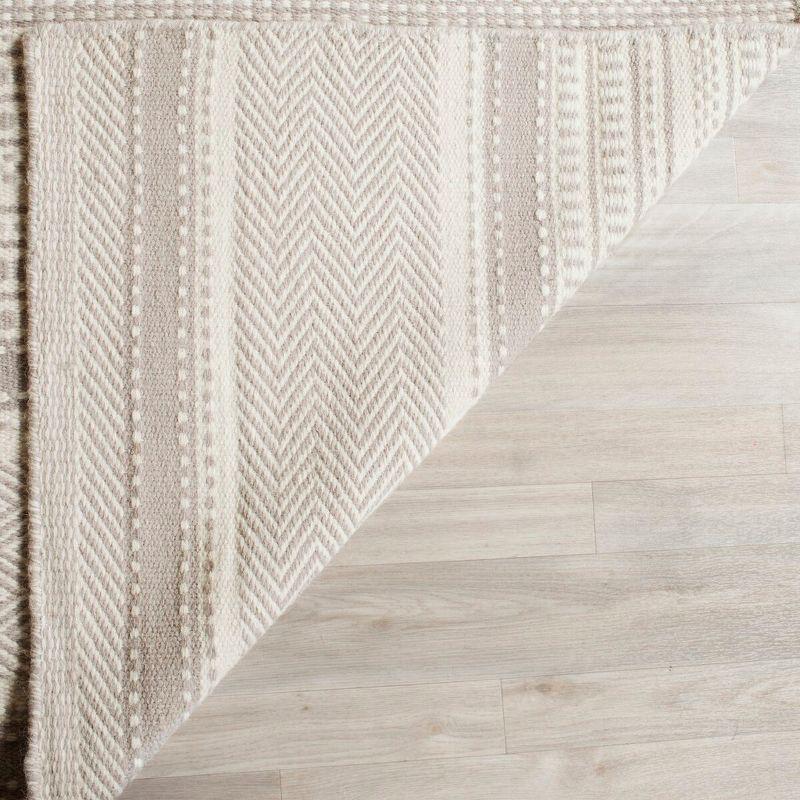 Kilim KLM419 Hand Woven Flat Weave Accent Rug - Grey/Ivory - 3'x5' - Safavieh
