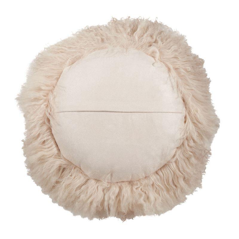 Saro Mongolian Lamb Pillows Throw Pillow