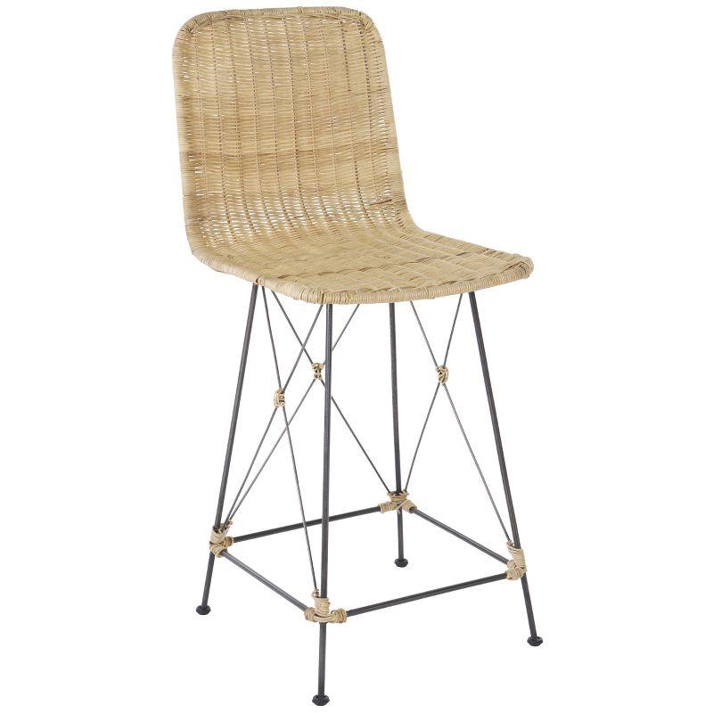 Dakota Fields Finlaggan Weaved Counter Stool (Set of 2)
