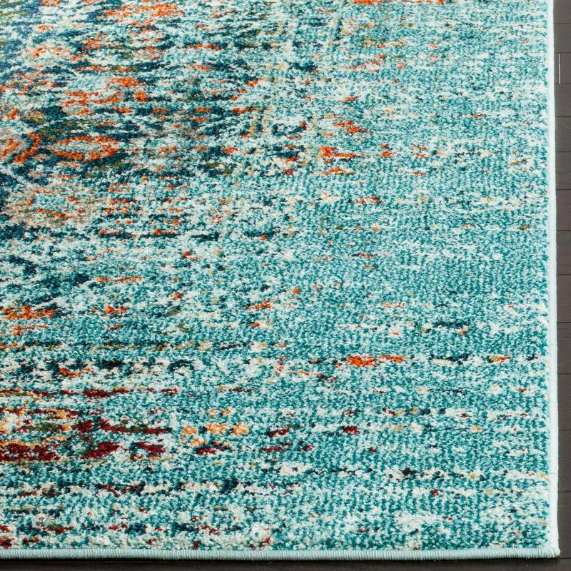 Monaco MNC208 Power Loomed Indoor Area Rug - Blue/Multi - 6'7"x9'2" - Safavieh