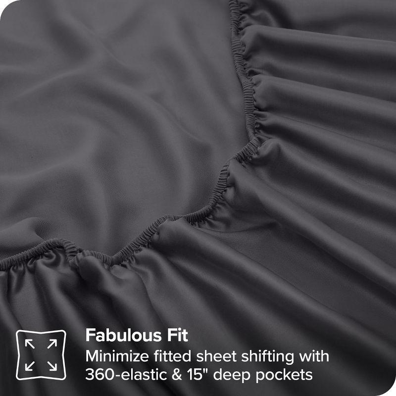 Full Forged Iron Grey TENCEL™ Lyocell Sheet Set by Bare Home