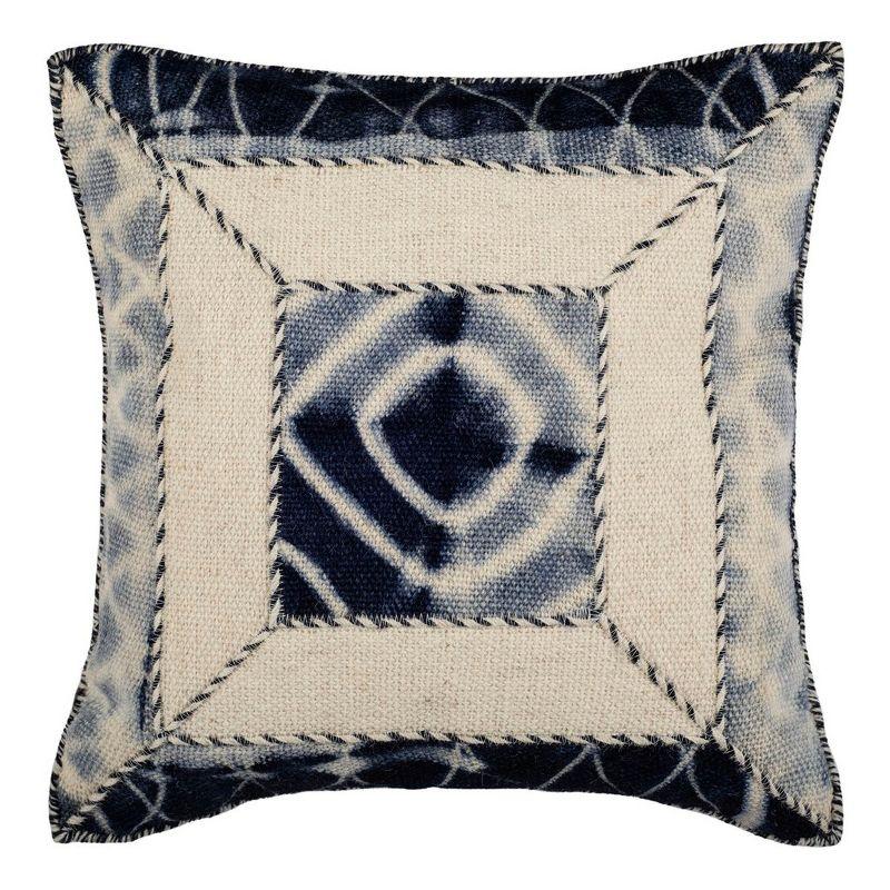 Safavieh Dip Dye Embroidered Feather Throw Pillow (Set of 2)