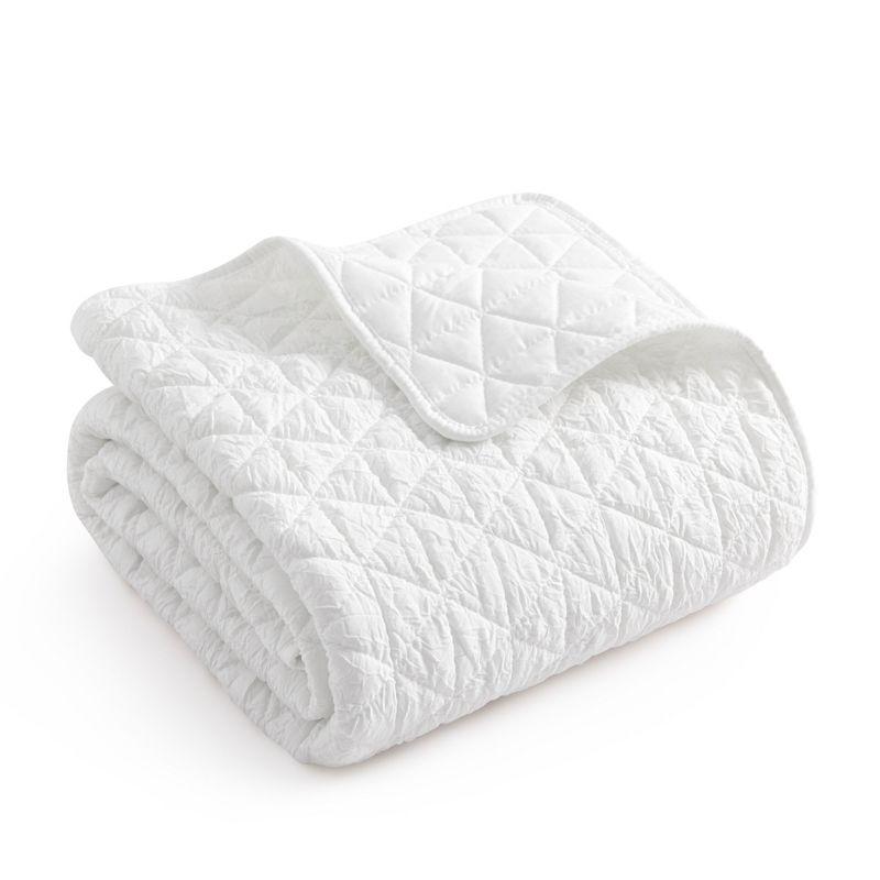 Rowan White Quilted Throw - Levtex Home