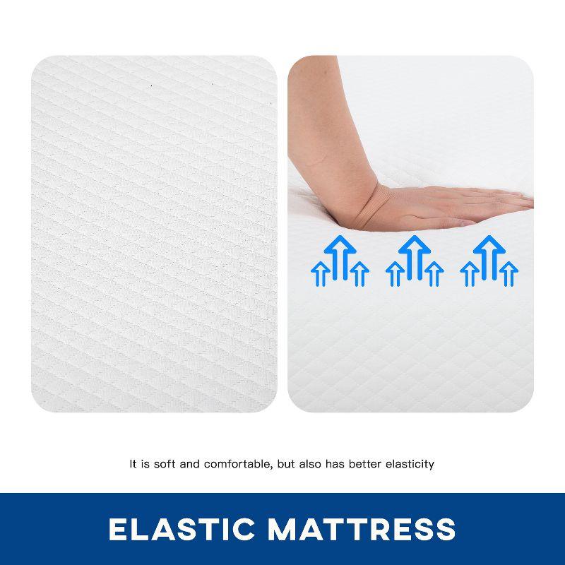 FDW 6 inch Mattress Gel Memory Foam Mattress for Cool Sleep & Pressure Relief/Medium Firm Mattresses CertiPUR-US Certified/Bed-in-a-Box