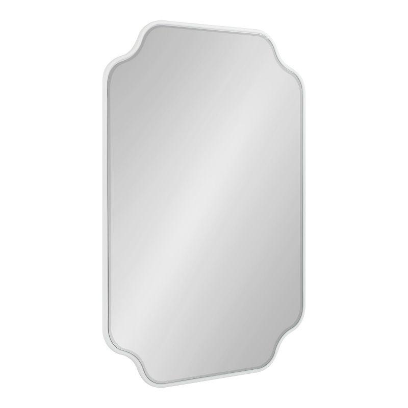 Kate and Laurel Plumley Framed Wall Mirror, 24x36, White