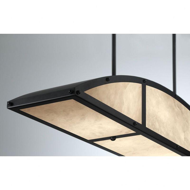 Legacy 4-Light Linear Chandelier in Matte Black by Breegan Jane