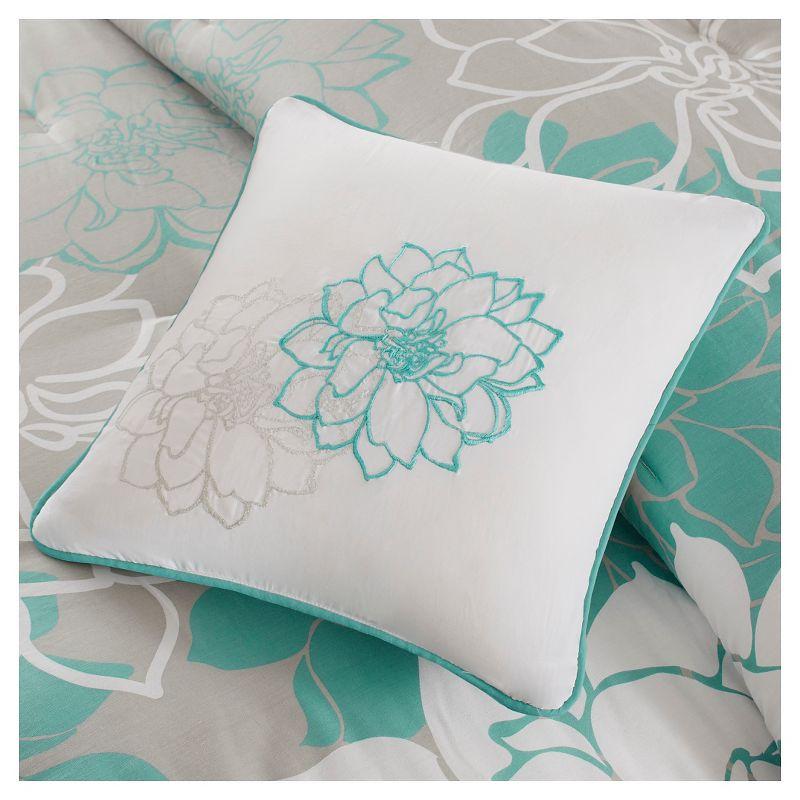 Madison Park Lola 7 Piece Floral Cotton Comforter Set