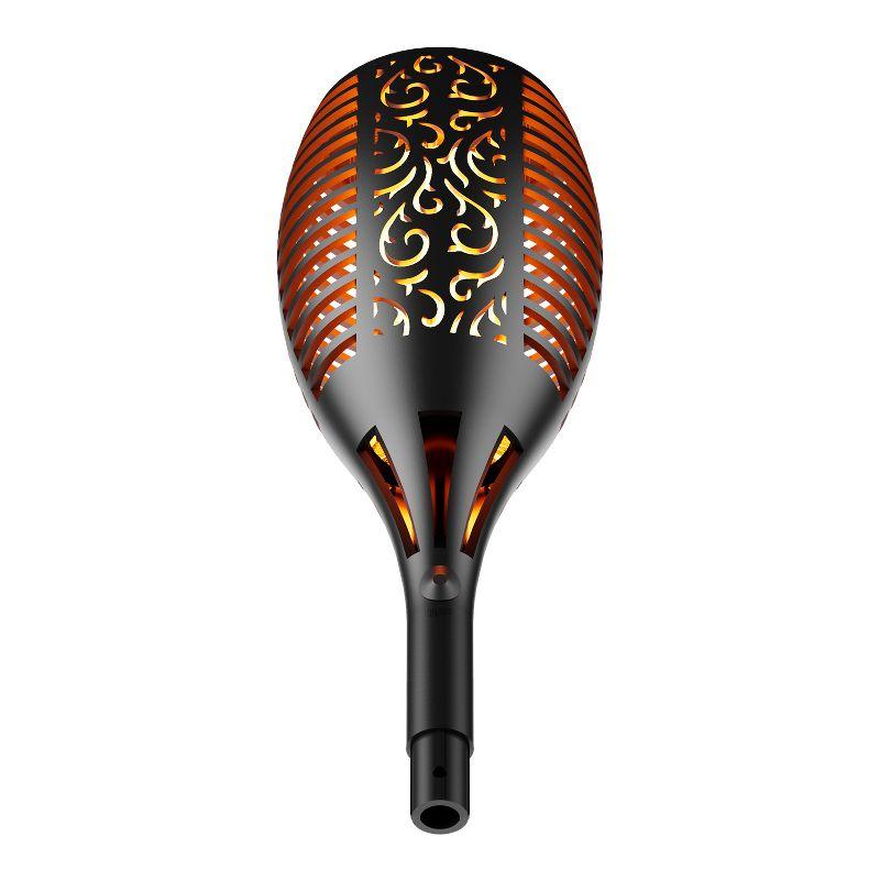 XODO FL1 Solar Outdoor Lights, 4-PK Solar Flickering Light, Pathway Lighting