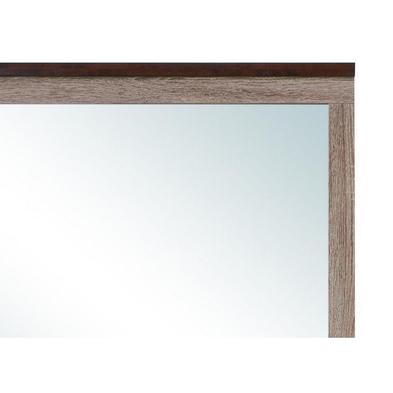 Passion Furniture 32 in. x 39.5 in. Classic Rectangle Framed Dresser Mirror