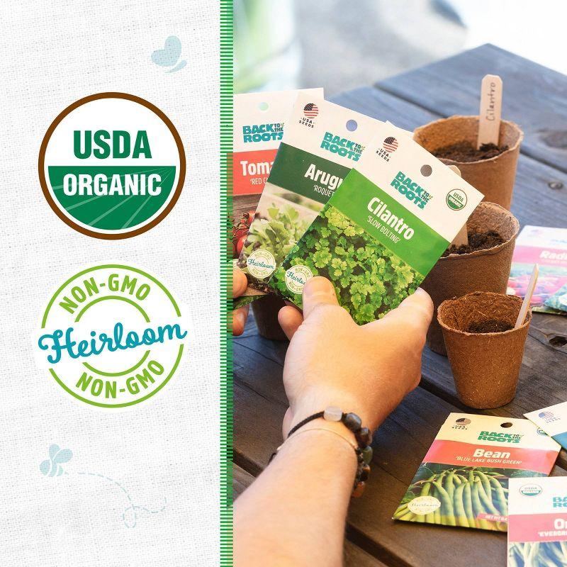 Back to the Roots 10pk Organic Beginners Garden Seeds