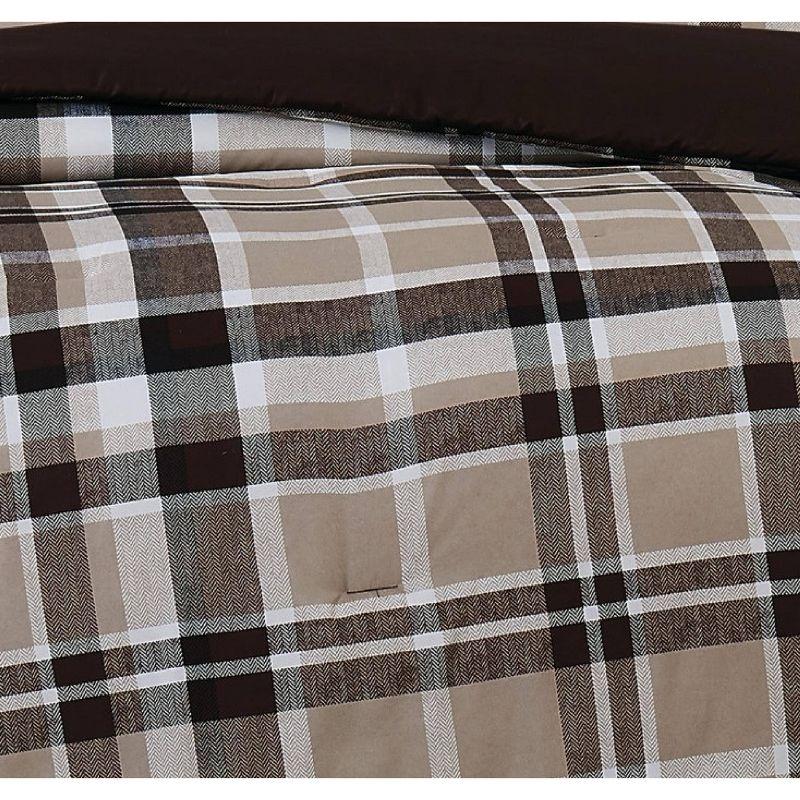 Paulette Plaid Duvet Cover Set Taupe - Truly Soft