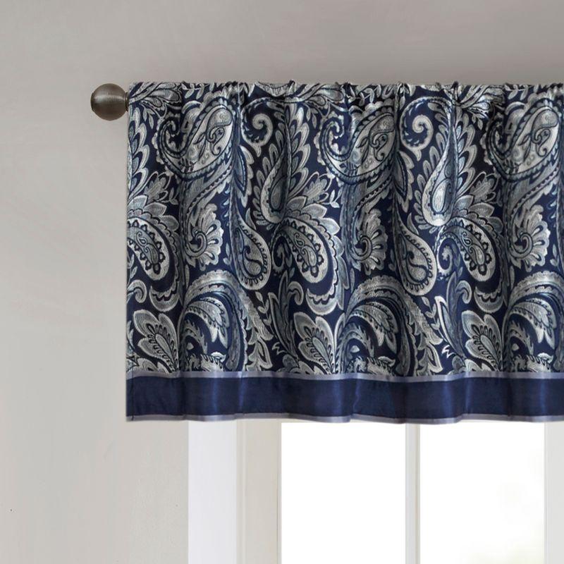 Madison Park Aubrey Jacquard Single Window Valance