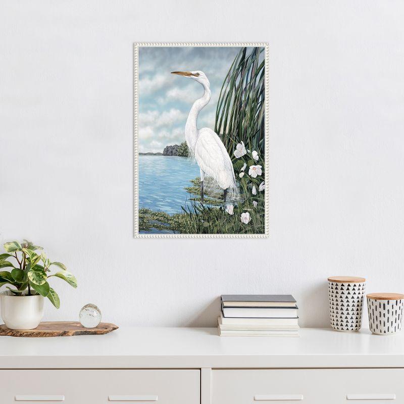 Amanti Art Great White Egret by James Harris Framed Canvas Wall Art